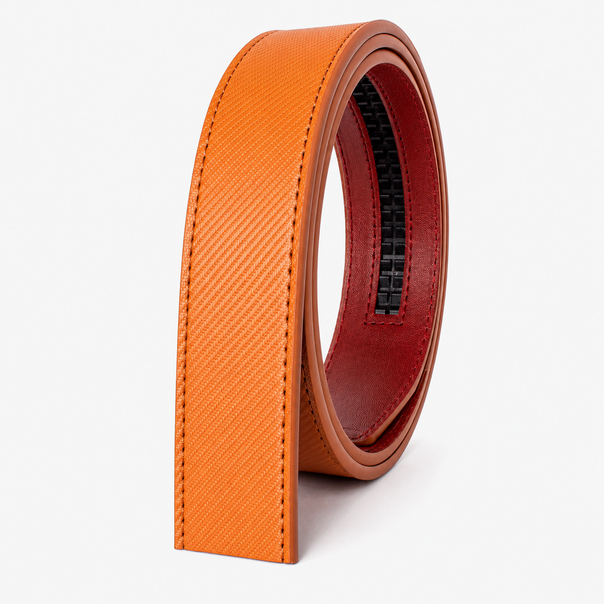 Ceinture Toutes Saisons Sans Boucle En Cuir Camel Univers Ceinture