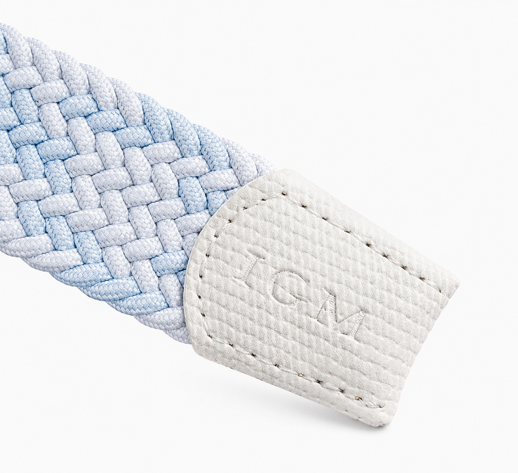 Ceinture Tressée Bleue Élastique détail Univers Ceinture