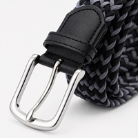 Ceinture Tressée Élastique Grise détails Univers Ceinture