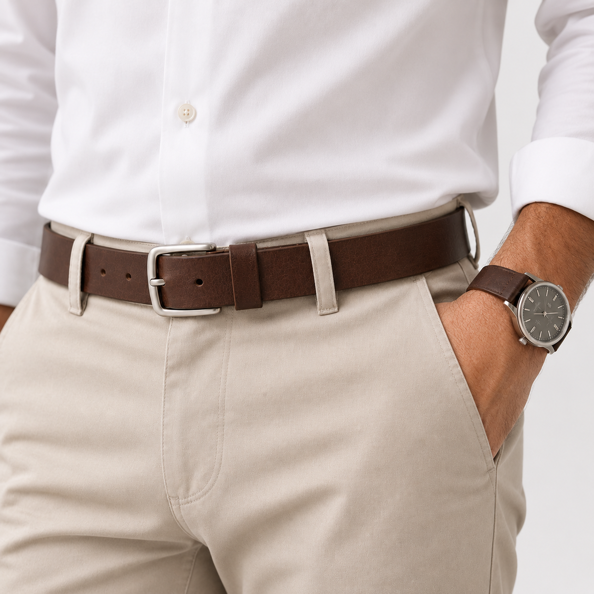 Ceinture Vintage En Cuir De Vachette À Boucle Ardillon Homme Univers Ceinture