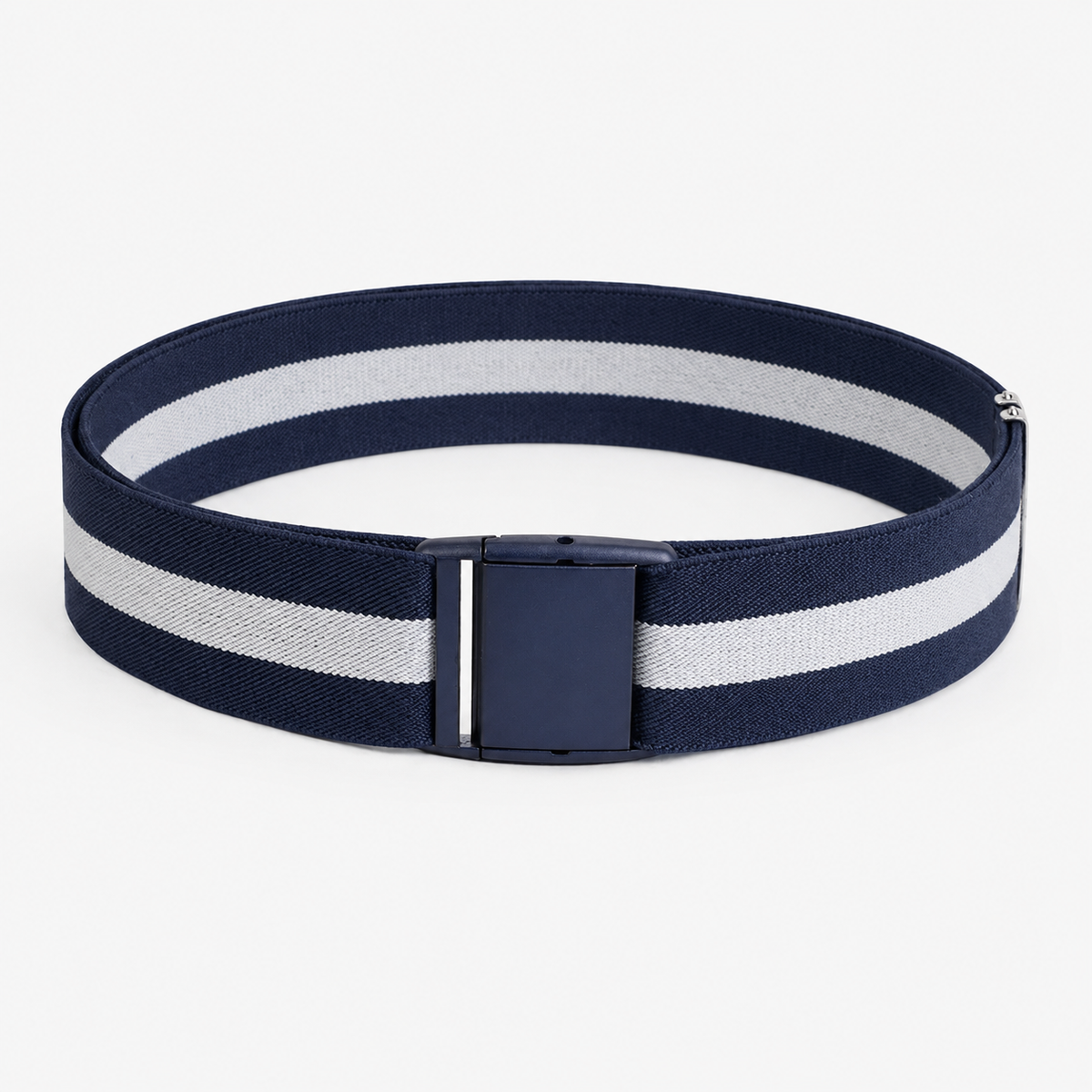 Ceinture Élastique En Tricot Bleu Rayure Blanche Univers Ceinture