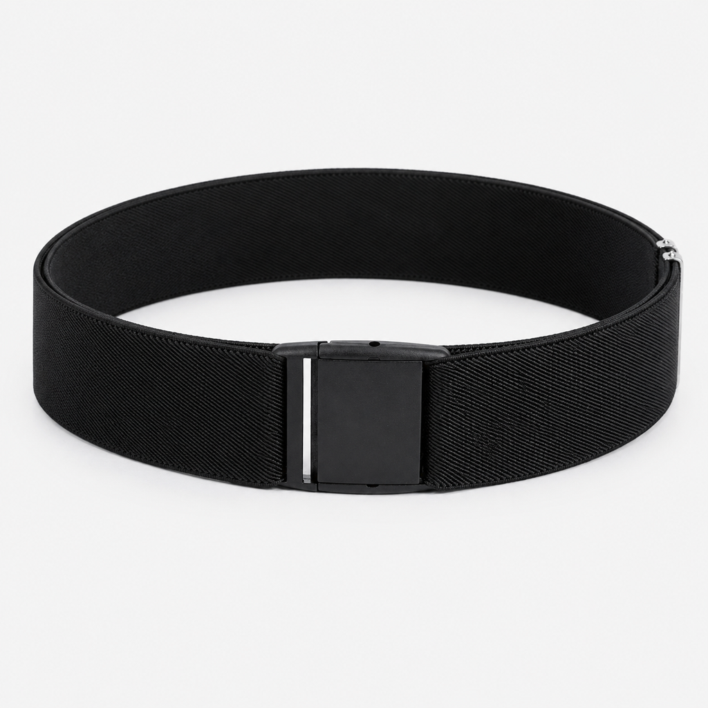Ceinture Élastique En Tricot Noir Univers Ceinture