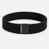Ceinture Élastique En Tricot Noir Univers Ceinture
