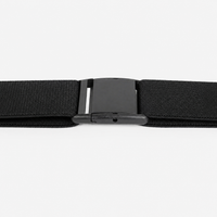 Ceinture Élastique En Tricot Noir Fermeture Univers Ceinture