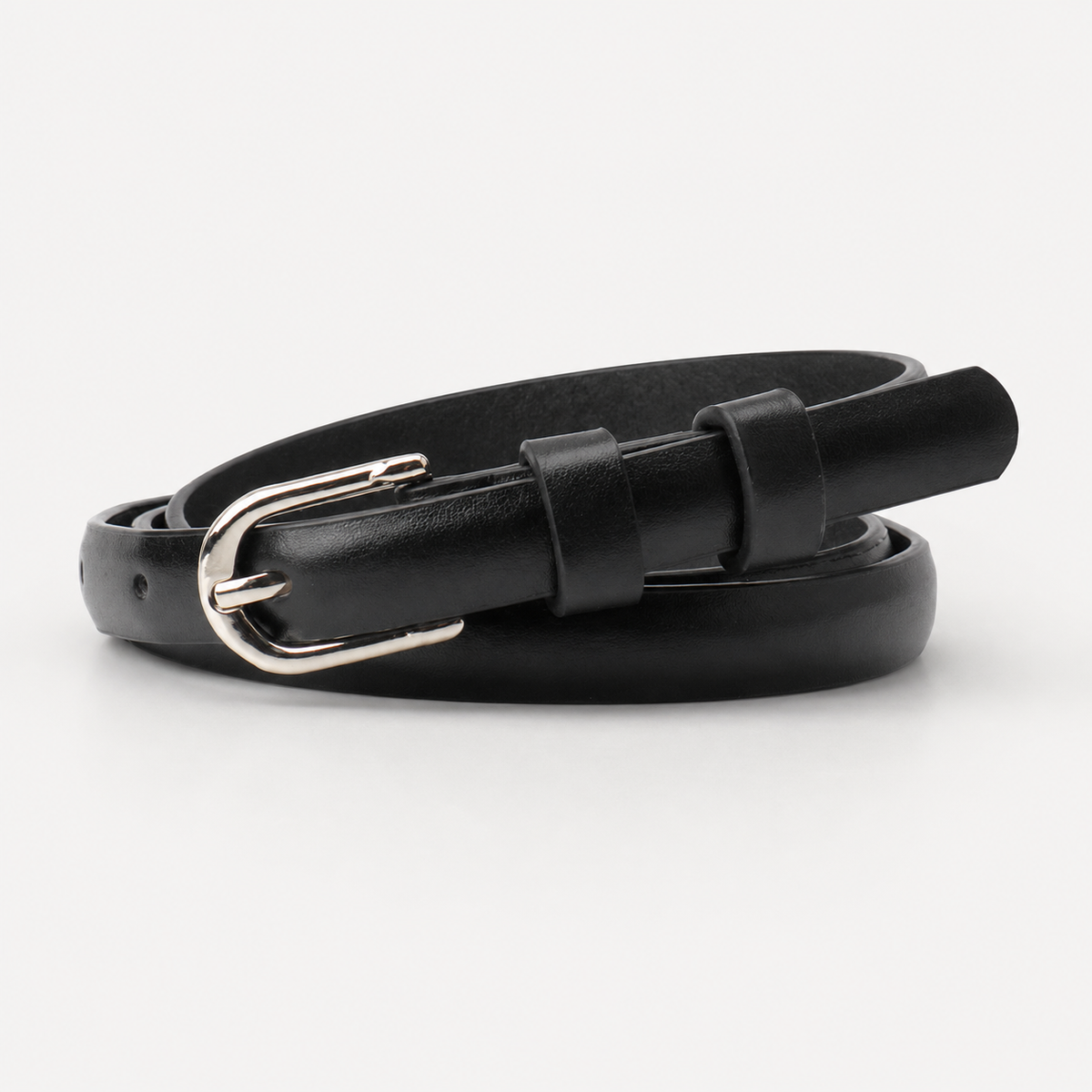 Ceintures Alliage Fine 1 5 Cm En Similicuir Noir Femme Univers Ceinture