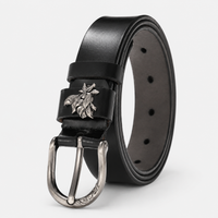 Ceintures Alliage Métallique En Cuir Noir Femme Univers Ceinture