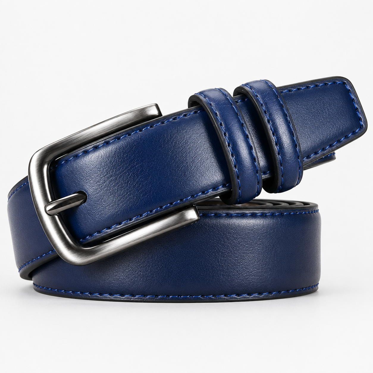Ceintures Automne En Cuir Bleu profond Homme Univers Ceinture