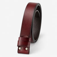 Ceintures Croûte De Cuir Sans Boucle De Vachette Bordeaux Univers Ceinture