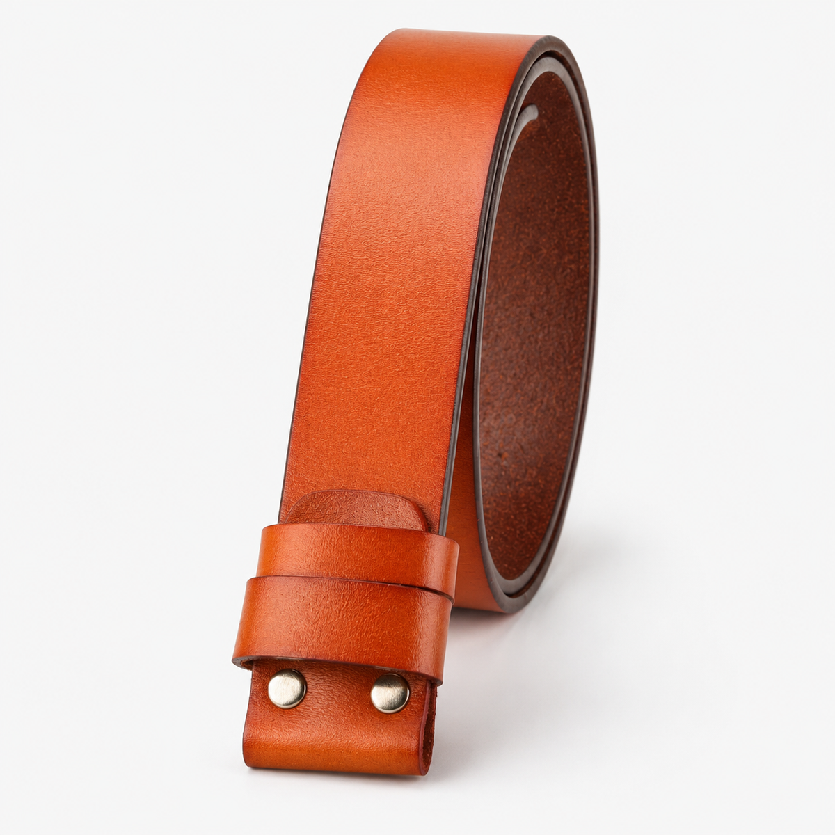 Ceintures Croûte De Cuir Sans Boucle De Vachette Marron Univers Ceinture