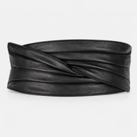 Ceintures Cuir De Mouton Large Noir Femme Univers Ceinture
