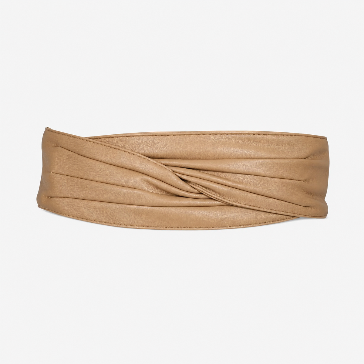 Ceintures Cuir De Mouton Large abricot portée Femme Univers Ceinture