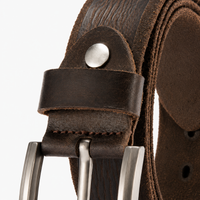 Ceintures Cuir De Vache Marron détails Homme Univers Ceinture