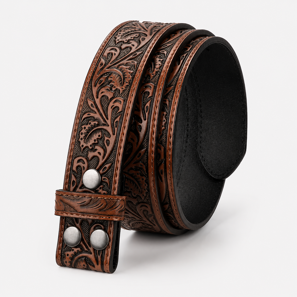 Ceintures Cuir Femme Gaufré Style Western Café Univers Ceinture