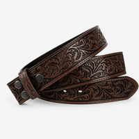 Ceintures Cuir Femme Gaufré Style Western Café Univers Ceinture