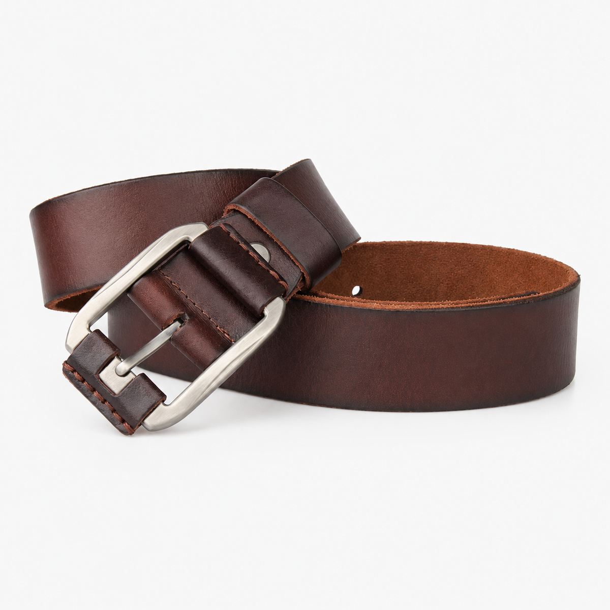 Ceintures Cuir Pleine Fleur De Vachette Marron Homme Univers Ceinture