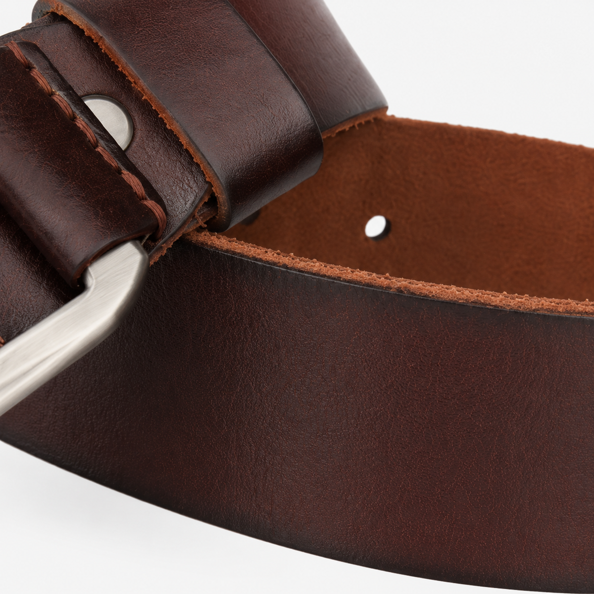 Ceintures Cuir Pleine Fleur De Vachette Marron Homme Univers Ceinture