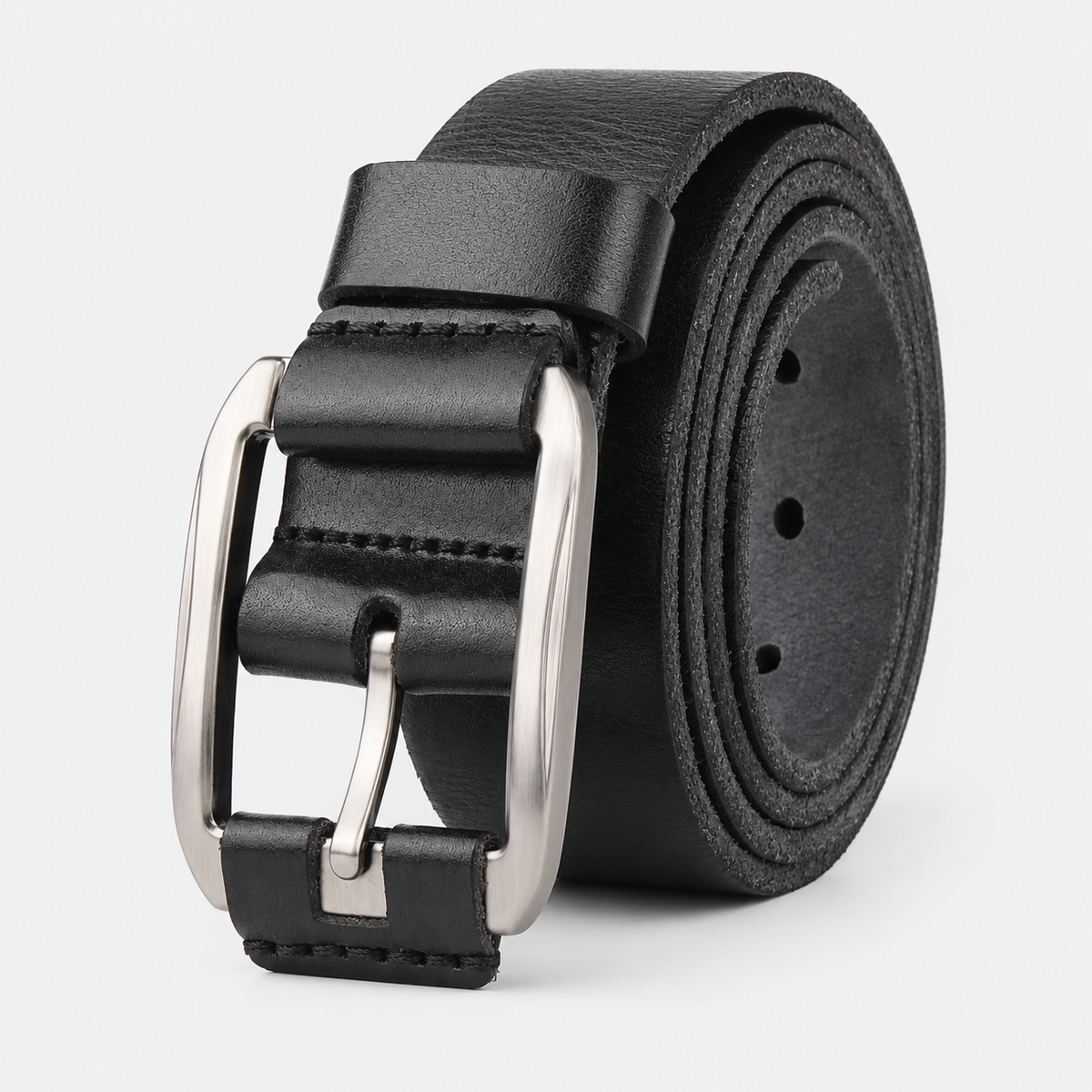 Ceintures Cuir Pleine Fleur De Vachette Noire Homme Univers Ceinture