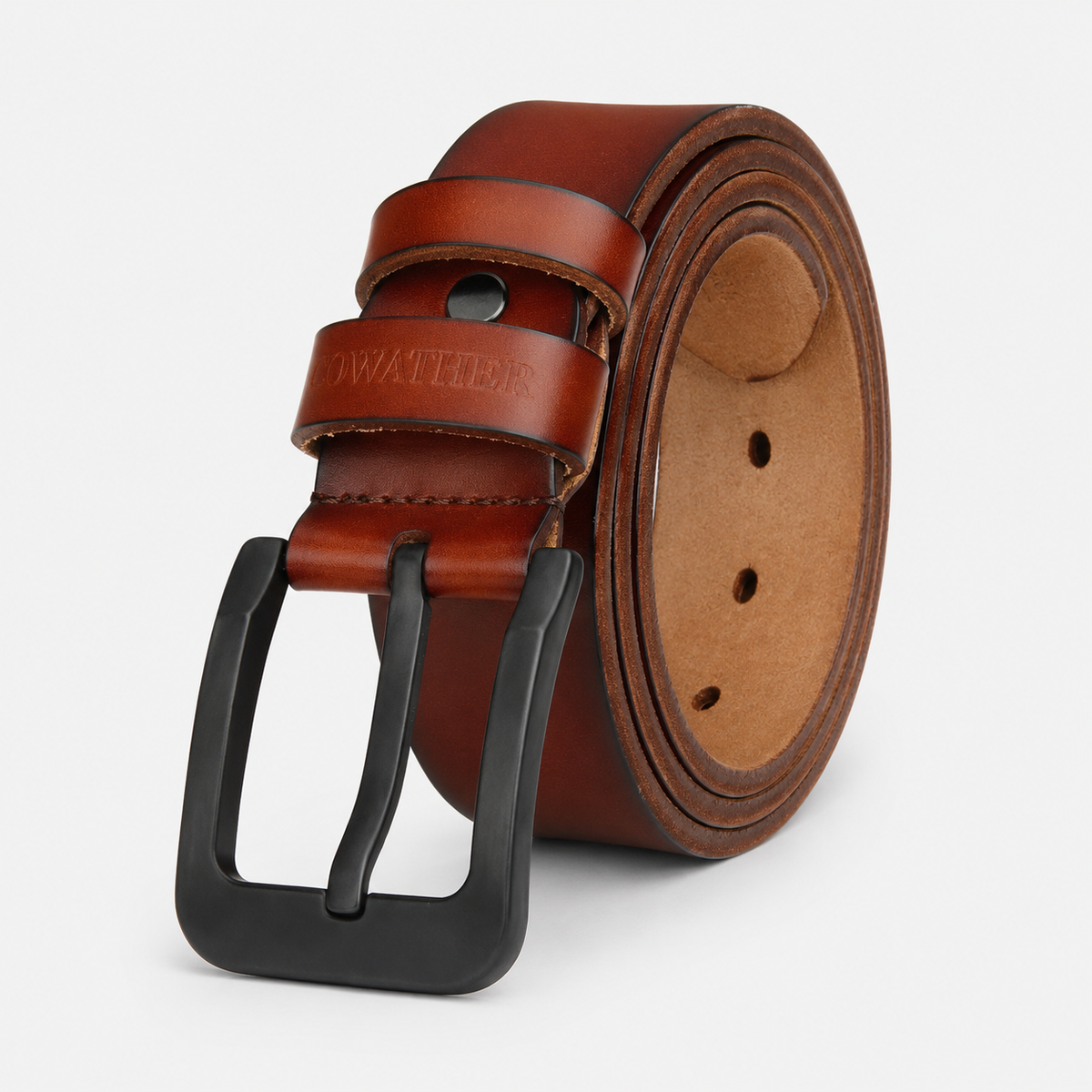 Ceintures En Cuir De Vachette Pour Homme Marron Univers Ceinture
