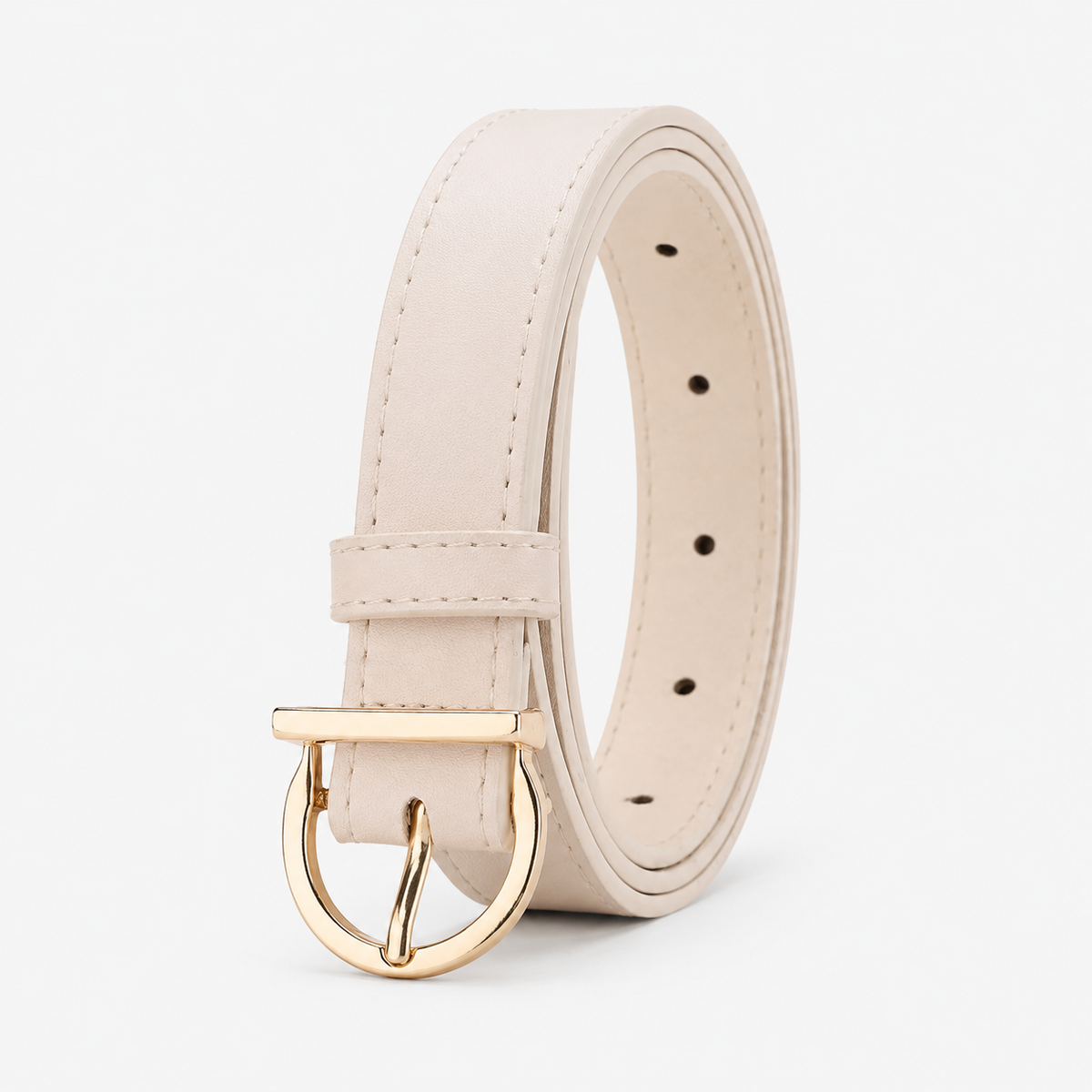Ceintures Polyuréthane En Similicuir Fine blanche Femme Univers Ceinture
