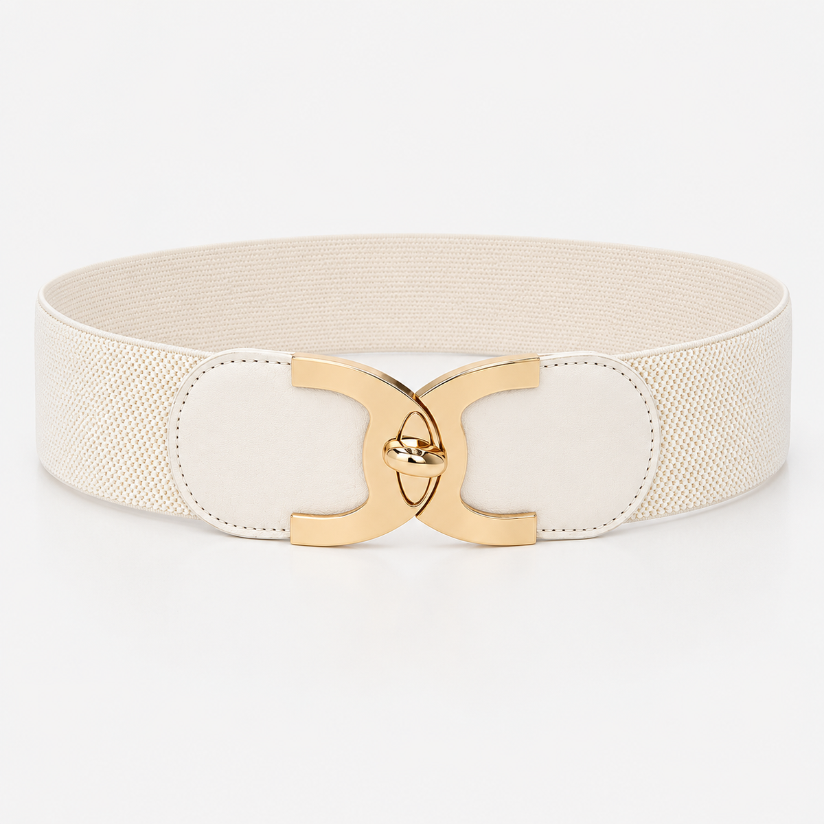 Ceintures Simili-Cuir Élastique Large Blanche Femme Univers Ceinture