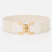 Ceintures Simili-Cuir Élastique Large Blanche Femme Univers Ceinture