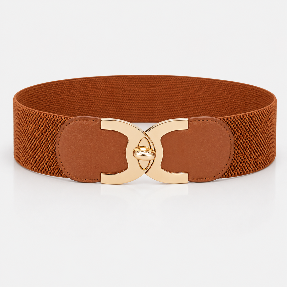 Ceintures Simili-Cuir Élastique Large Marron Femme Univers Ceinture