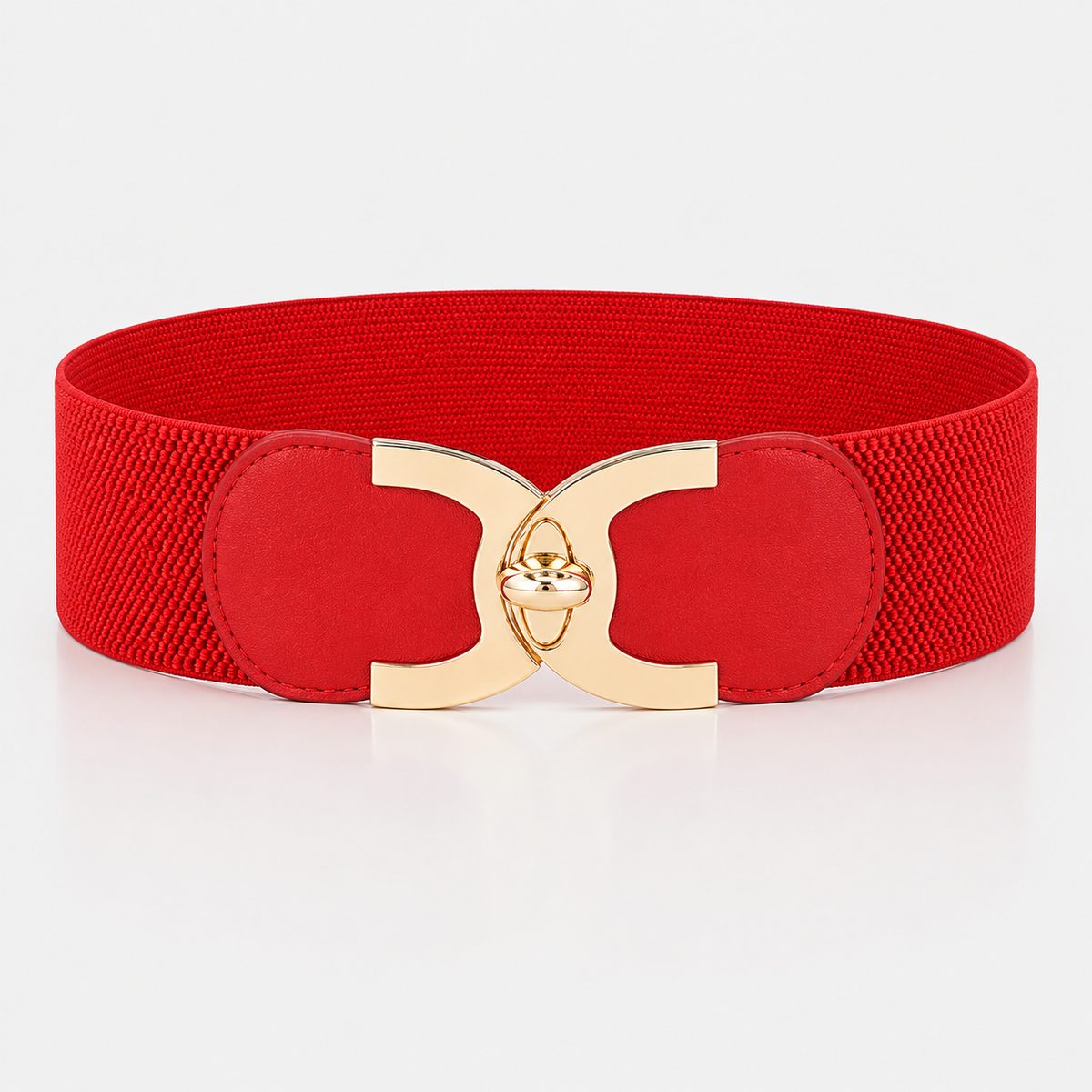 Ceintures Simili-Cuir Élastique Large Rouge Femme Univers Ceinture