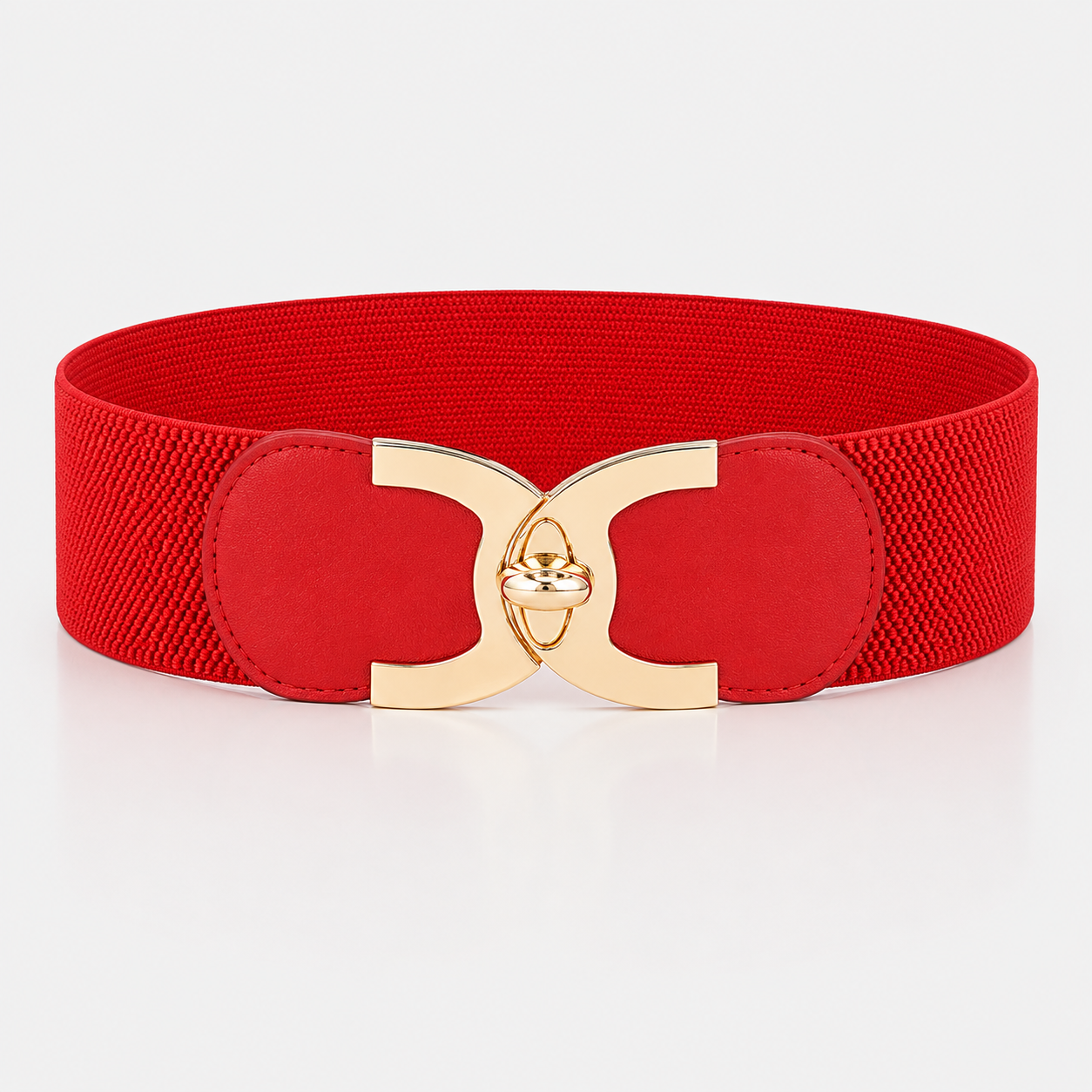 Ceintures Simili-Cuir Élastique Large Rouge Femme Univers Ceinture