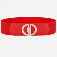 Ceintures Taille Élastique Large Rouge Univers Ceinture