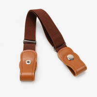 Ceintures Toile Élastique Marron Sans Boucle Univers Ceinture