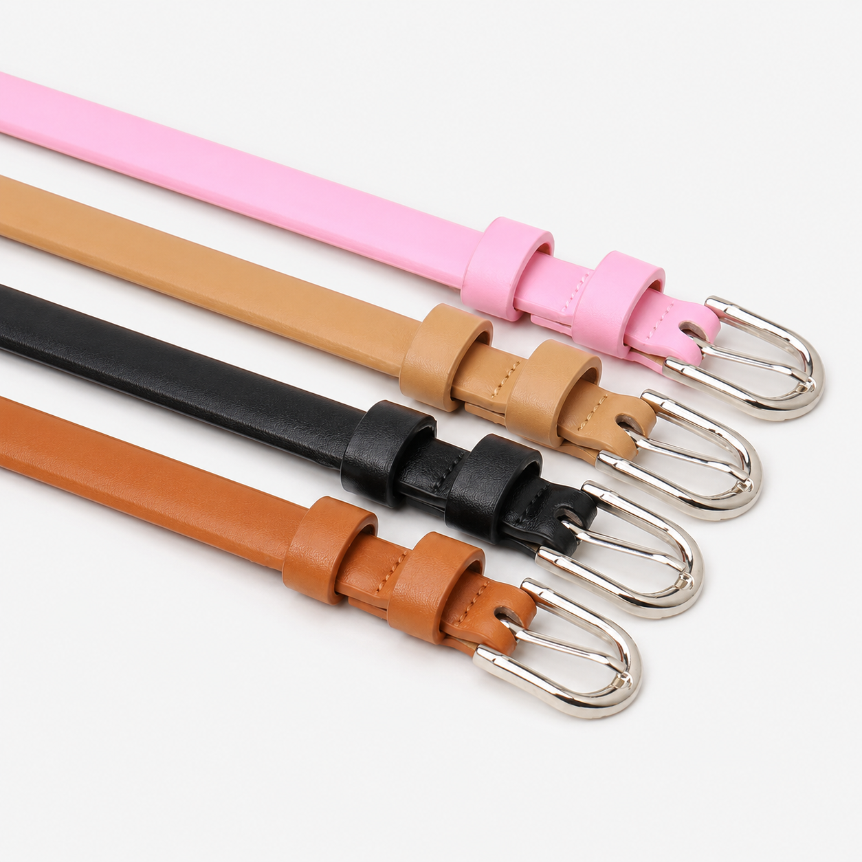 Ceintures Alliage Fine 1 5 Cm En Similicuir