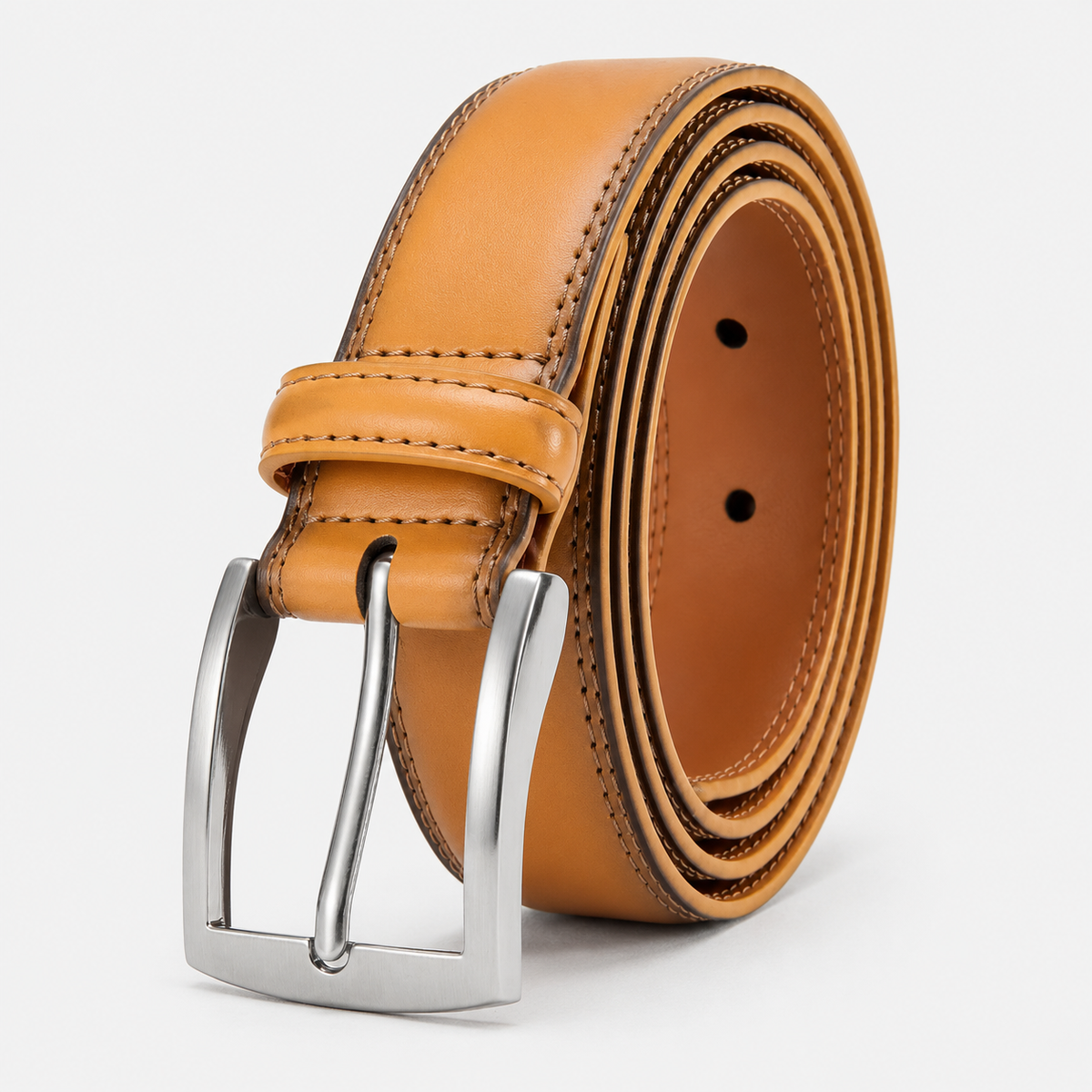 Ceinture À Boucle Ardillon Cuir Camel Homme univers Ceinture