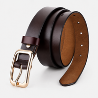 Ceinture Fine Femme En Cuir Véritable De Vachette