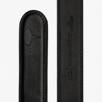 Ceinture Noire Classique Pour Homme En Cuir Véritable détails Univers Ceinture