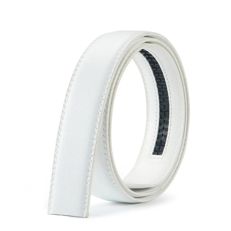 Sangle De Ceinture Sans Boucle En Cuir