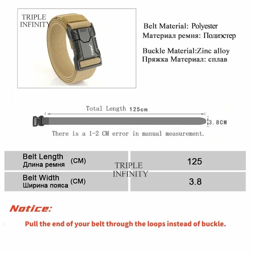 Ceinture Tactique Élastique En Alliage D’Aluminium