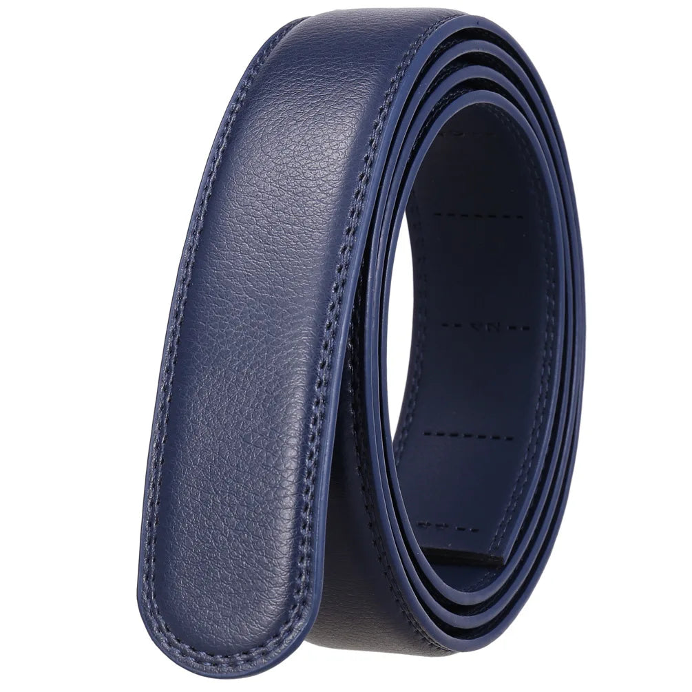 Sangle De Ceinture Sans Boucle En Cuir