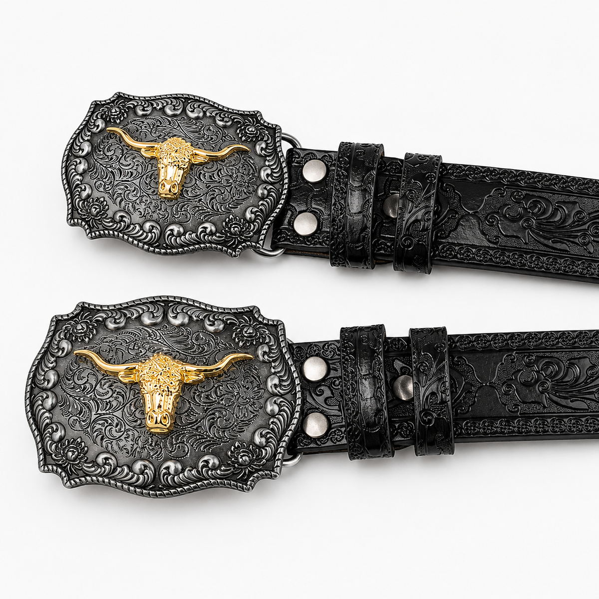 Sangle De Ceinture En Cuir Sans Boucle En Croûte Noire idée boucle Univers Ceinture