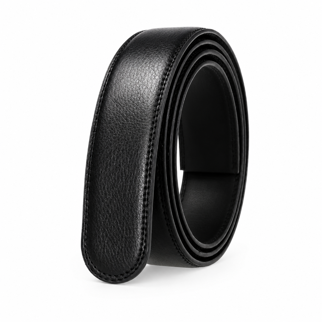 Sangle De Ceinture Sans Boucle En Cuir Noire Univers Ceinture