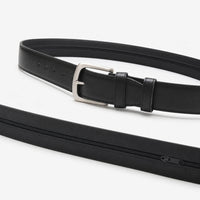 Ceinture Cache-Billets De Sécurité En Simili-Cuir Noir