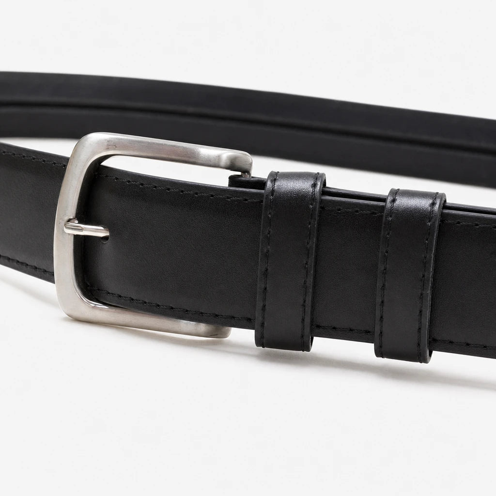 Ceinture Cache-Billets De Sécurité En Simili-Cuir Noir
