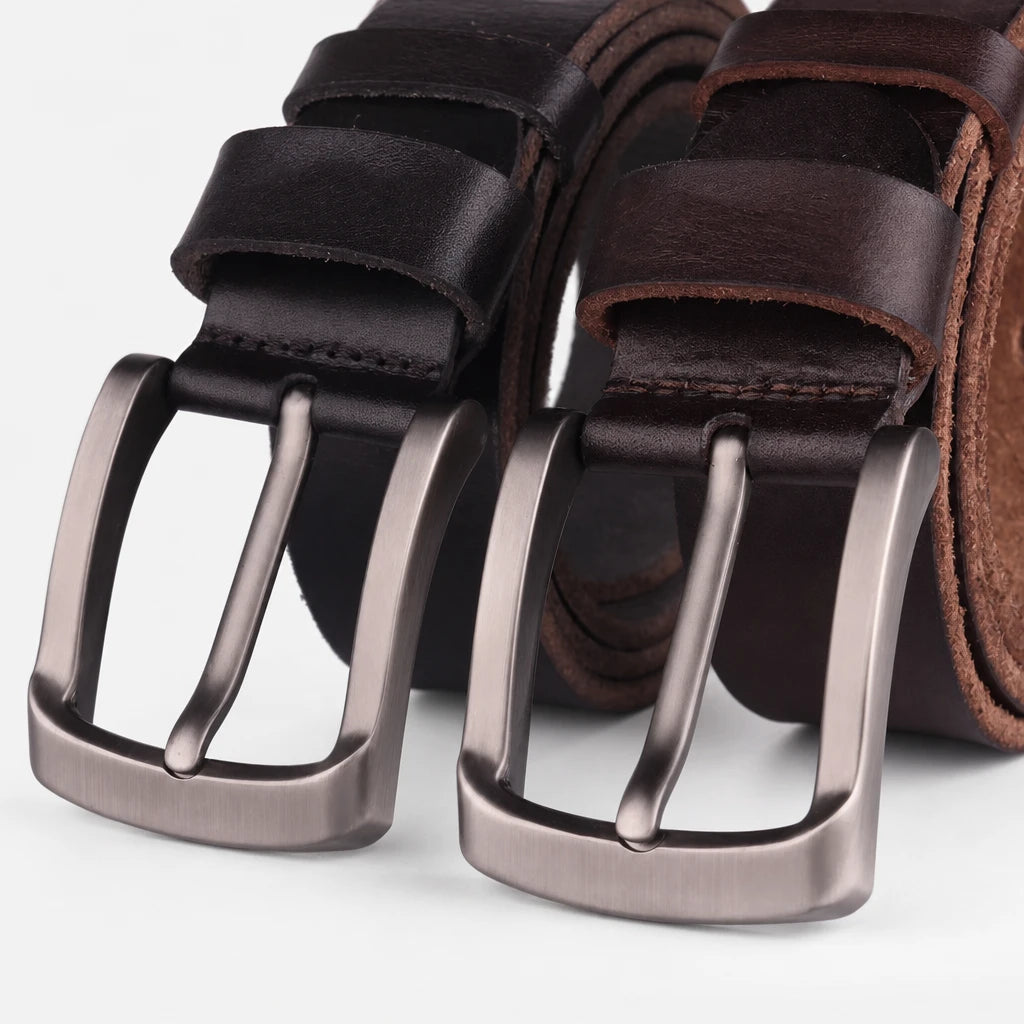 Ceinture En Cuir Pleine Fleur Pour Homme