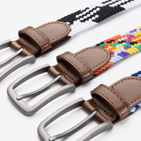 Ceinture Femme Élastique Tressée Motif 1/2/3 Univers Ceinture