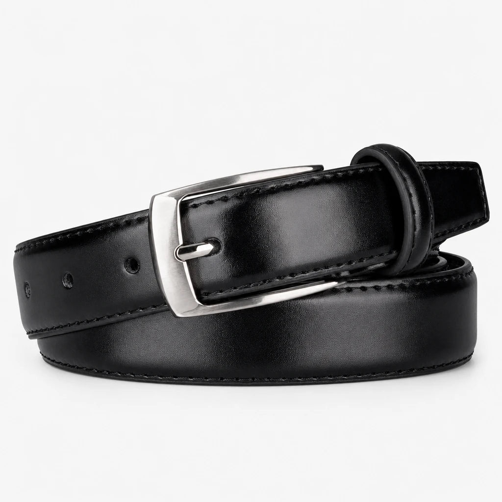 Ceinture Homme En Cuir Noir À Boucle Ardillon