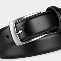 Ceinture Homme En Cuir Noir À Boucle Ardillon