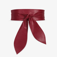 Ceinture Large Bordeaux À Nouer