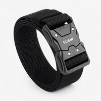 Ceinture Homme Toile Militaire Noire Univers Ceinture