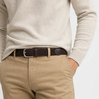 Ceinture Tressée Élastique Sans Trou
