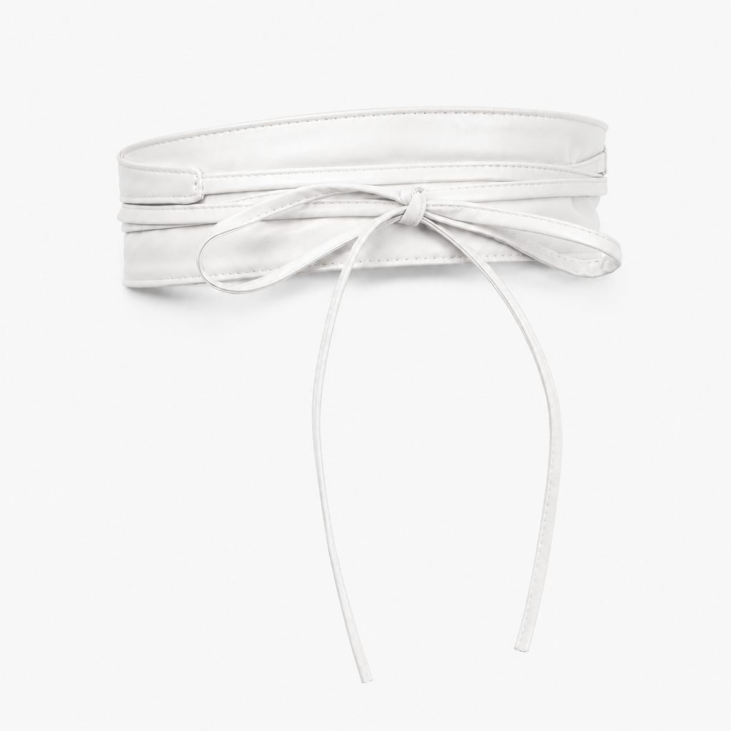 Ceintures Femme Large En Simili-Cuir Blanc Univers Ceinture