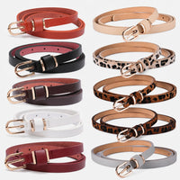 Ceintures Microfibre Fine En Cuir